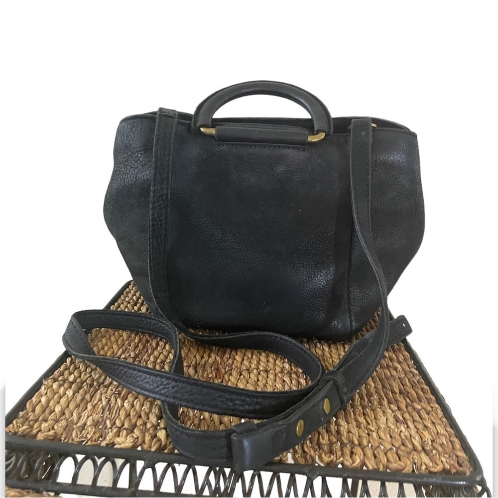 Madewell Solid Black The Top-Handle Mini Bag